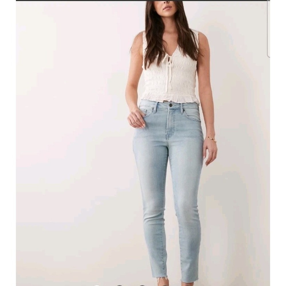 Good American Good Legs Light Wash Skinny Jeans Women's Sz 8/29 Fade